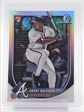 DRAKE BALDWIN 2025 BOWMAN CHROME ROOKIE RED LOGO REDEMPTION BRAVES RC Q3967