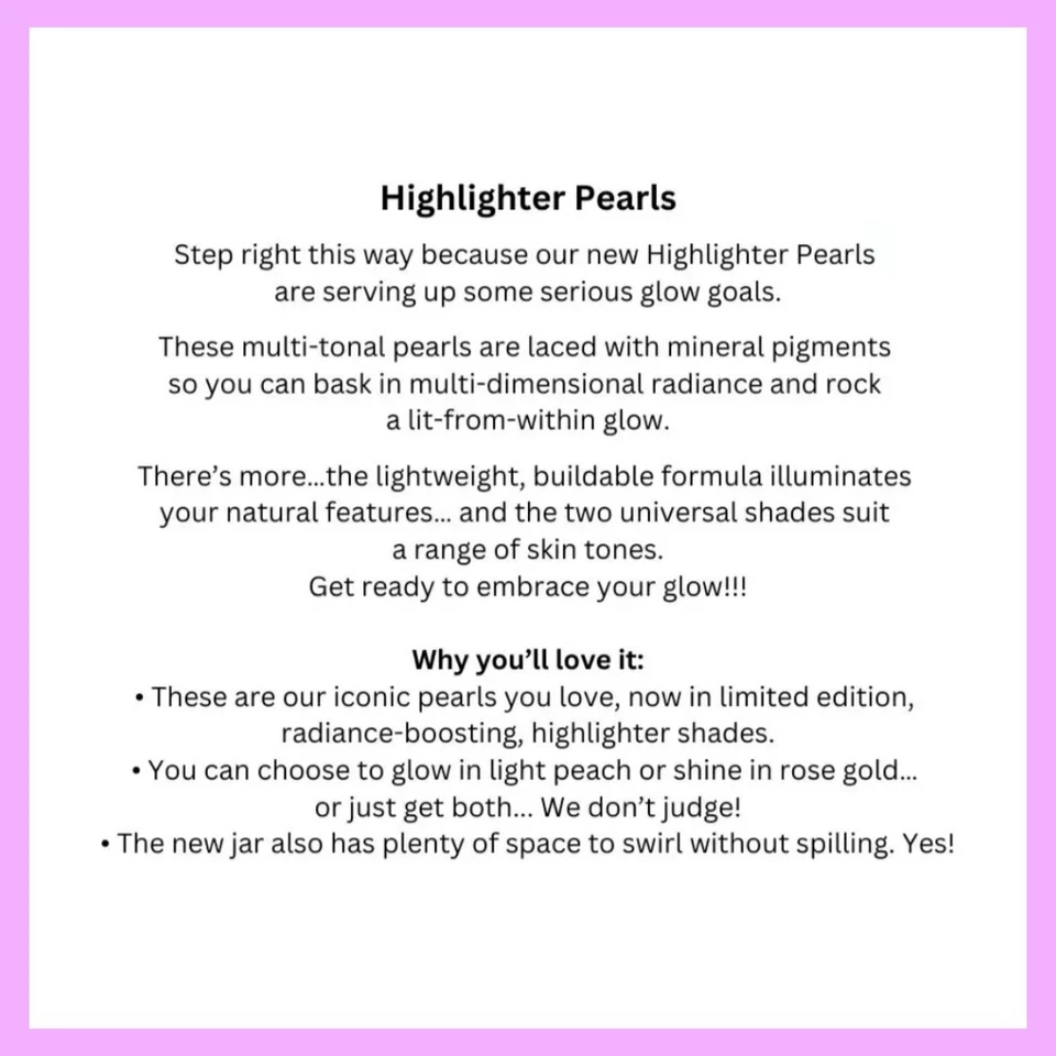 Avon Highlighter Pearls 28g, Choose Your Shade ,New & Boxed, Free Postage - Image 4 of 4
