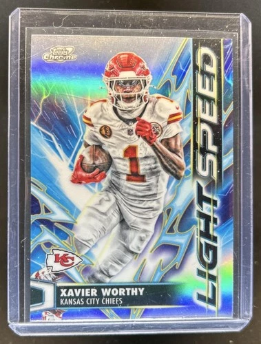 2025 Topps Cosmic Chrome Xavier Worthy Base (RAW)
