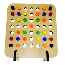 SUPREMETECH Rainbow Peg Board | Montessori Shape and Color for Kids | Wooden ...