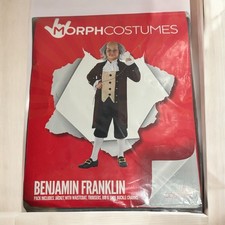 Benjamin Franklin Kids Costume Colonial Father President Outfit Halloween Medium