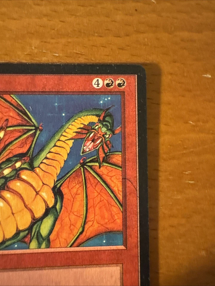 Shivan Dragon MTG Chinese 4th Edition Foreign Black Border Mint - Image 4 of 4