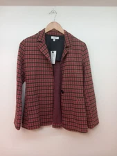 Tinta Women's Red Patterned Jacket FR 36 UK 8