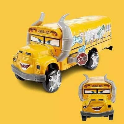 Diecast Kid Toy Miss Fritter School Bus Disney Pixar Cars Metal 1