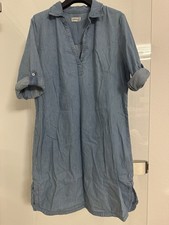 „CollectionL“Damen Sommer Tunika Kleid, Jeans Look, Größe 44/46