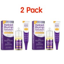 2 PK Piercing  Keloid Bump Solution Oil  Gel Kit, Piercing Aftercare Treatment