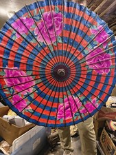 Vintage Japanese Bamboo Umbrella "wagasa" with Locking Slide Feature