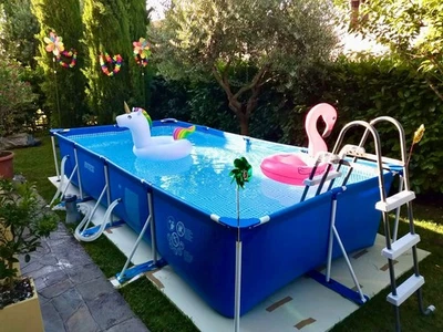 Set di 2 tubi per piscina, tubo bianco da 32 mm, tubo di aspirazione