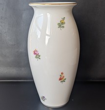 vintage augarten floral flower vase vienna hand painted