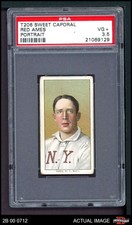 1909 T206 Red Ames Portrait Giants VARIATION PSA 3.5 - VG+