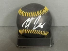 Jonathon Long Cubs Auto Signed Black Baseball Beckett Witness Hologram Imperfect
