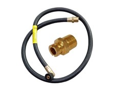 Oven Cooker Gas Hose 4ft 1.25m Angled Micro Pipe Connector & Fitting Kit