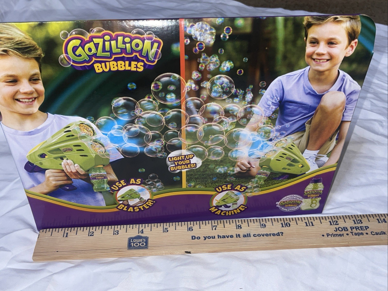 Gazillion Bubbles Double Bubble Blaster   2-in-1 Bubble Wand & Machine  