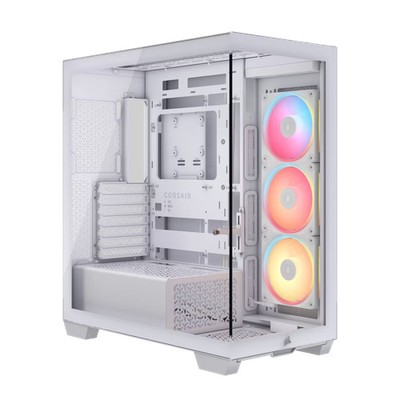 CORSAIR - 3500X LX-R RGB iCUE LINK Mid-Tower PC Case - White