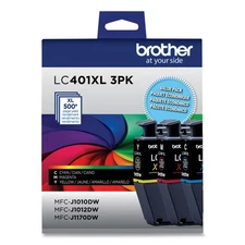 Lc401xl3pks High-Yield Ink, 500 Page-Yield, Cyan/magenta/yellow, 3/pack