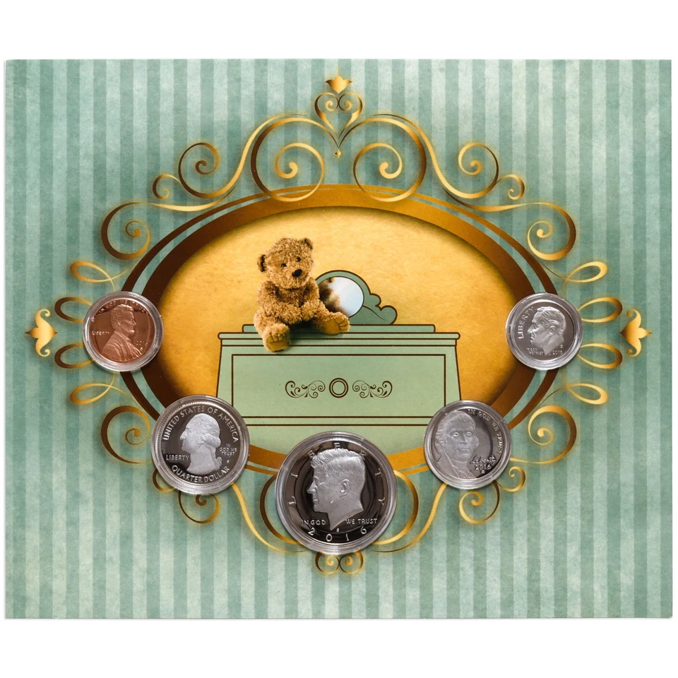 2016 Born in the USA Birth Year Proof Set 5 Coins Original US Mint OGP & COA - Image 2 of 4