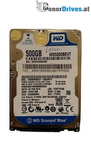 Western Digital WD5000BEVT-00A0RT0 - 500 GB - SATA - PCB 2060-771672-004 Rev. A*