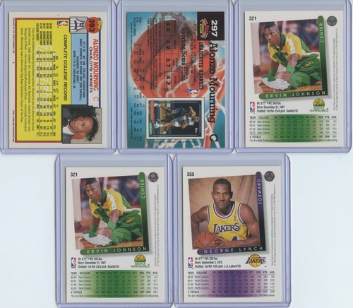 1993-1994 HOFs & Stars 9 Card Lot Inc. Mourning Rookies (x2), Johnson, Lynch - Picture 2 of 4