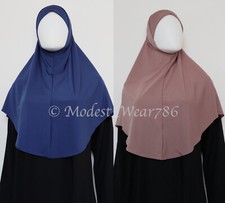 Women / Girls Two Piece Instant Slip on Amira Hijab Lycra High Quality 12 Colors