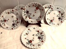 Haviland Limoges porcelain set of 6 flat plates 6 in across