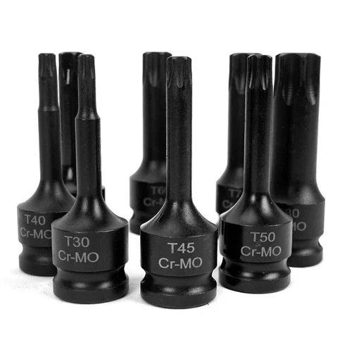 8X 1/2'' Drive Torx Deep Impact Metric Socket Bits Set Repair Tool T30-T80 AUS - Picture 5 of 9