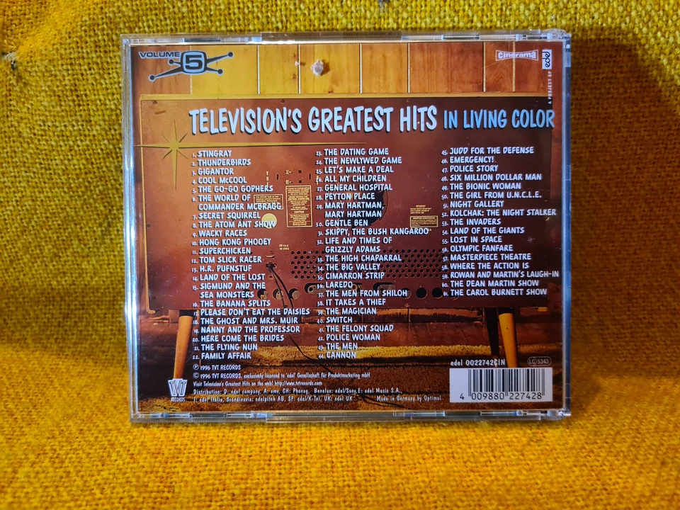 Television´s Greatest Hits, Vol. 5 In Living Color (1996 CD-Album) orig TVThemes - Bild 3 von 3
