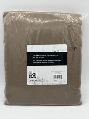 Sun Zero Room Darkening Rod Pocket (ONE) Door Panel Taupe Polyester 72'' x 54''