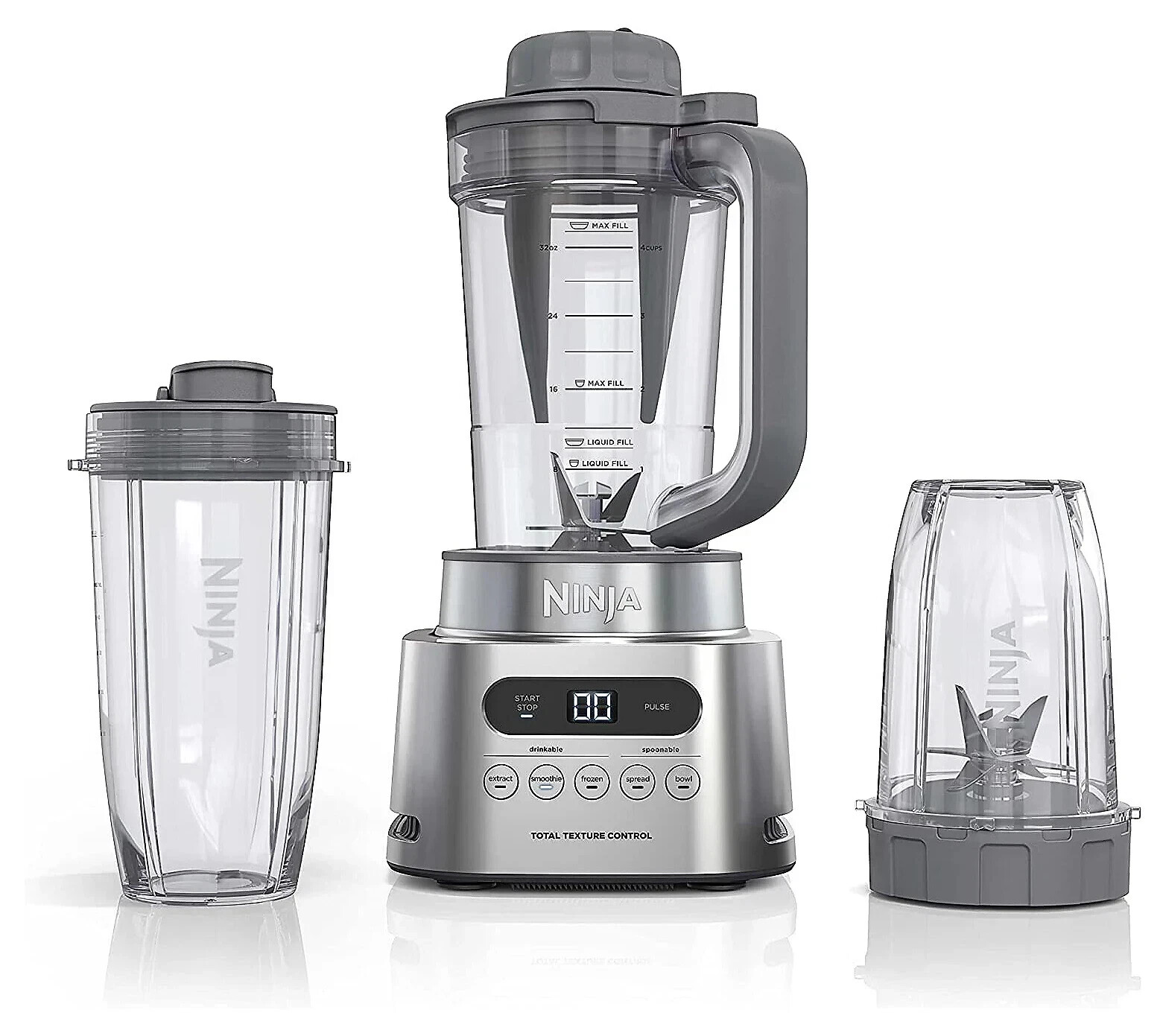 Ninja TWISTi Blender DUO Gray SS151 Smoothie Maker and Blender-image