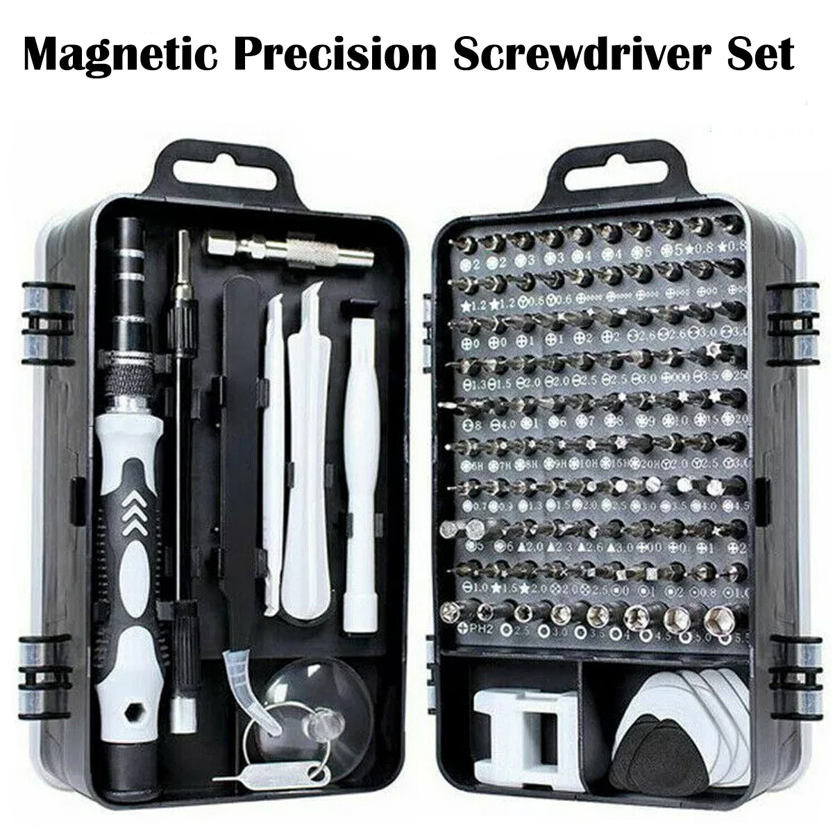 115-Piece Precision Screwdriver Set for Electronics Repair with Magnetic Bits