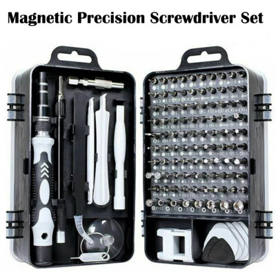 #ad 115 in 1 Precision Screwdriver Set Acssart Magnetic Bit Computer Repair Tool Kit $10.99