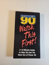 Power 90 VHS Tape Watch This First 10-Minute Guide Sealed New Video Cassette