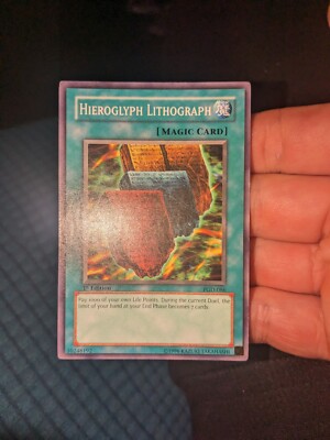 moderately played yugioh card Hieroglyph Lithograph PGD-086 Yu-Gi-Oh! Card Moderate Play 1st Edition