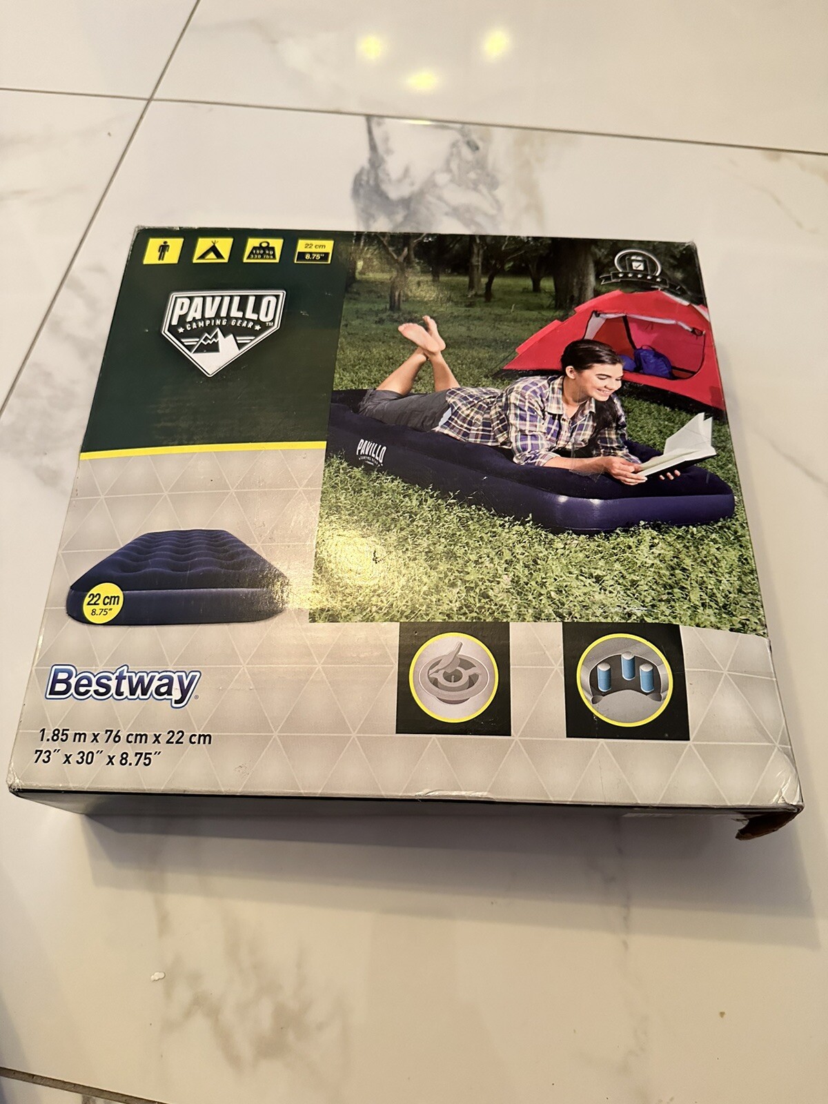 Bestway Pavillo Single Size Air Bed Inflatable Outdoor, Indoor Airbed