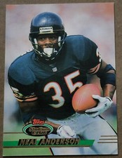 1993 Topps Stadium Club Neal Anderson #5 Chicago Bears