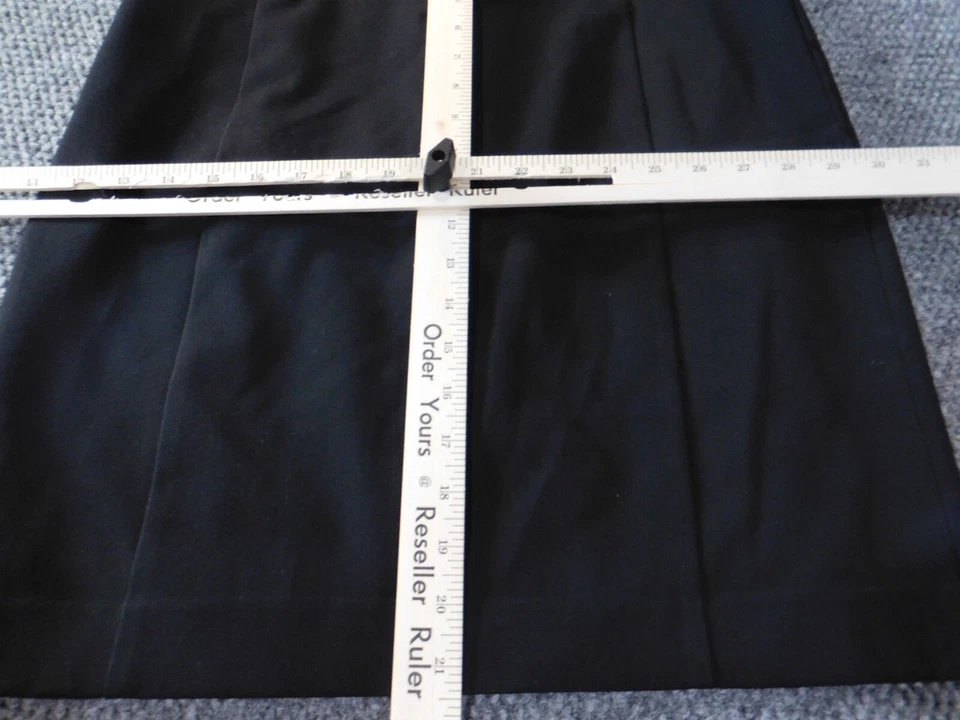 Falda Express Mujer 10 Negra Cremallera Línea A Elástica Informal Formal Foto 4 de 4