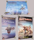 Lot of 3 Vintage 1980s Iron Maiden Posters Trooper, Seventh Son & Can I Play.
