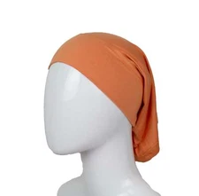 Jersey Under Scarf Tube Cap - Mango Orange