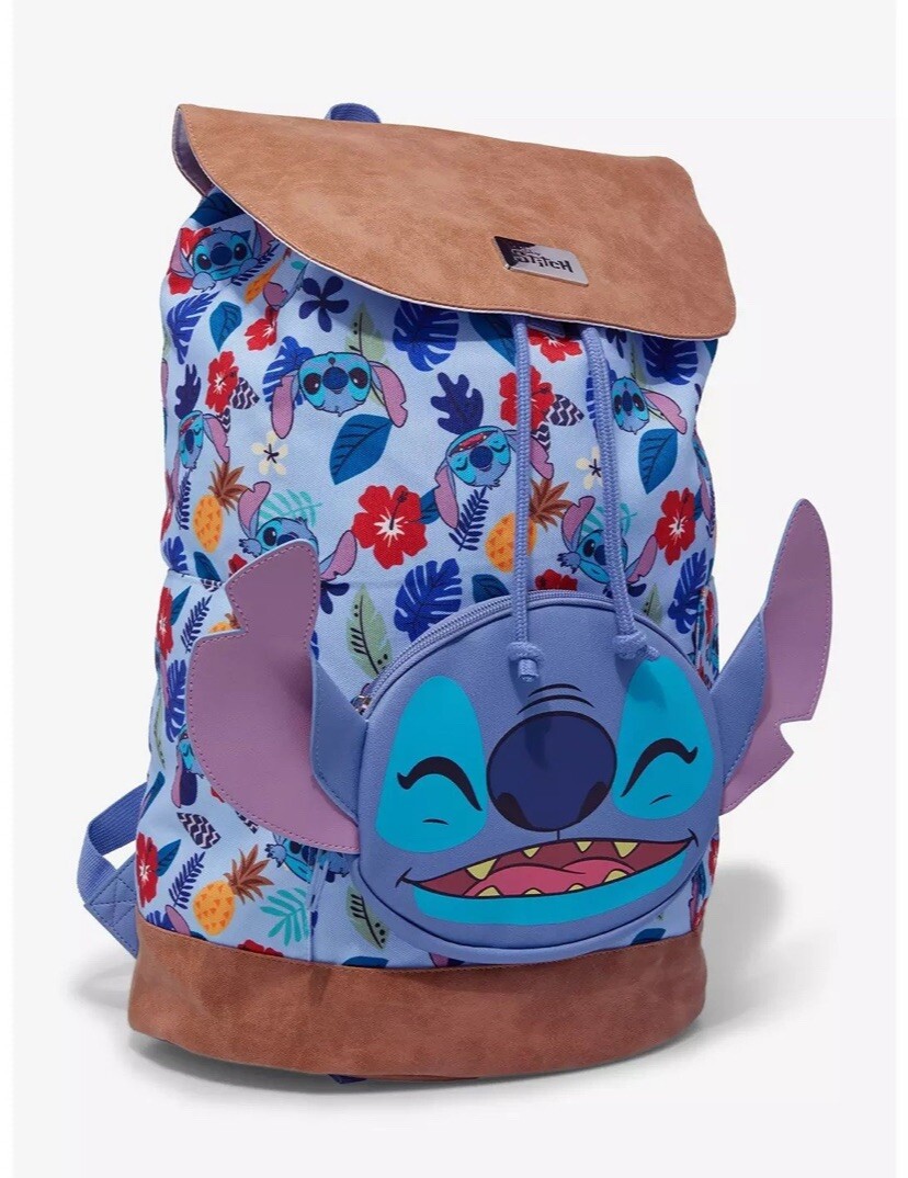 Disney bioworld stitch face pocket slouch backpack Disney bioworld stitch face pocket slouch | Mercari main image 4