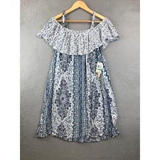 New Wallflower Tapestry Boho On Off The Shoulder Dress size L