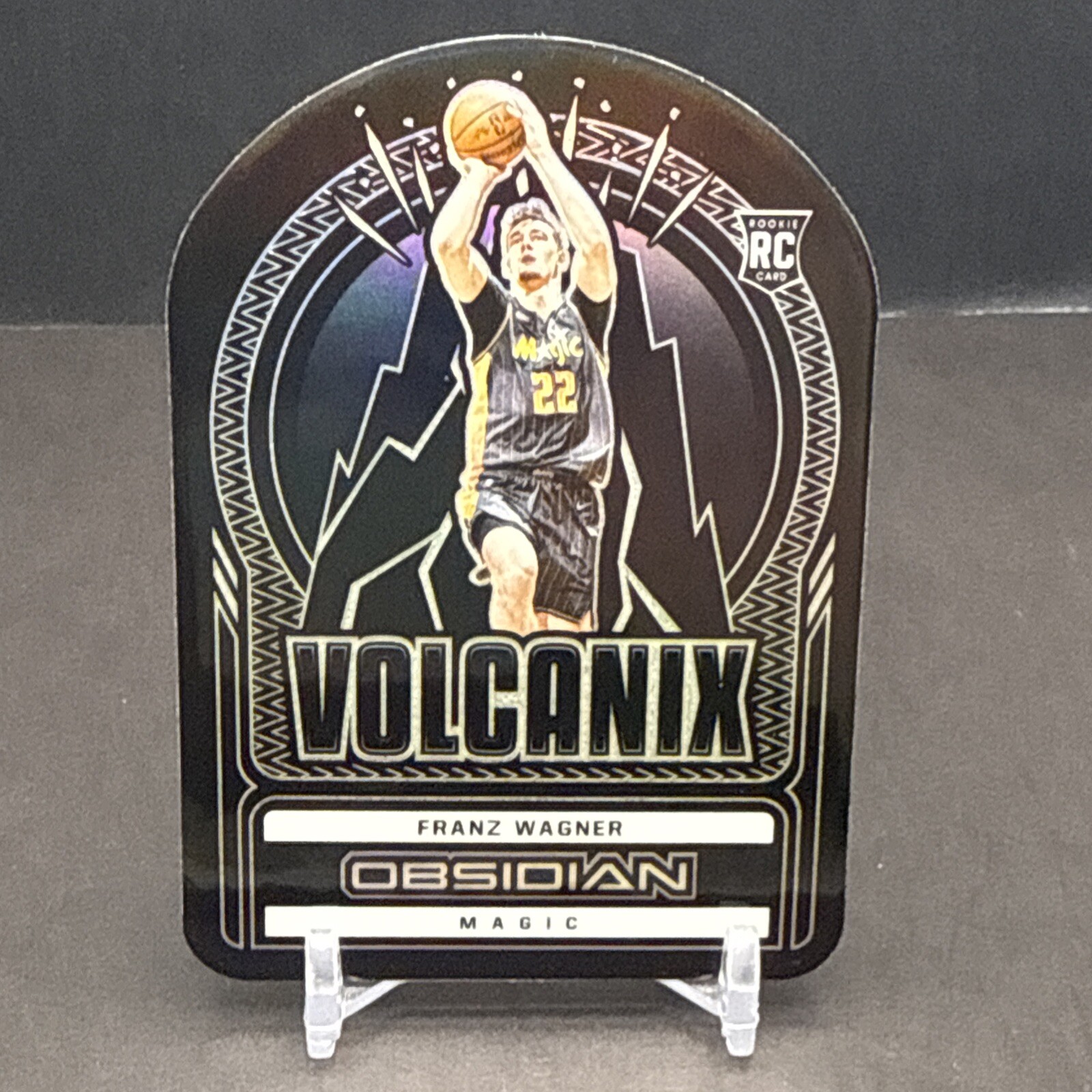 2021-22 Obsidian Basketball Franz Wagner RC #20 Volcanix SSP Die-Cut Magic BW3