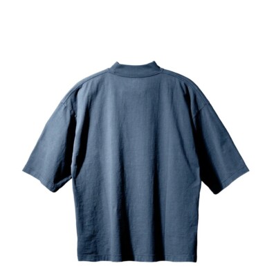 Yeezy Gap Engineered By Balenciaga Logo 3/4 Sleeve Tee Dark Blue