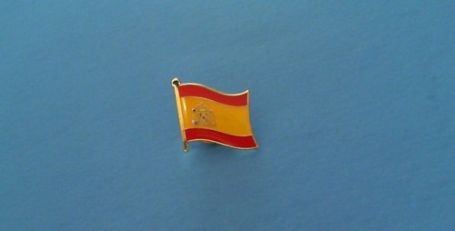 The Tiny Dragon Spain Flag Lapel Pin – 0.5" – Spanish Pride Hat Tie Tack – Enamel - View #2