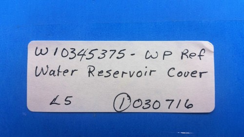 W10345375 Whirlpool Refrigerator Water Reservoir Cover; L5 - Picture 3 of 3