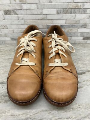 Clarks Amberlee Crest Women's Tan Leather Casual Shoes Size Lace