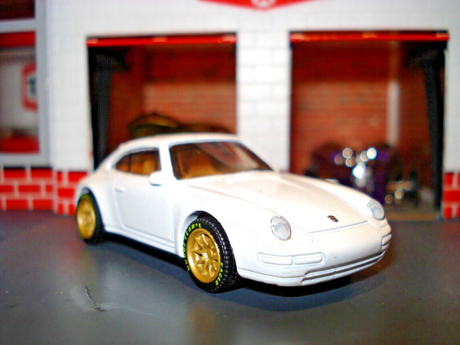 HOT WHEELS 1996 PORSCHE CARRERA CUSTOM WHEELS AND GOODYEAR TIRES ADDED-image