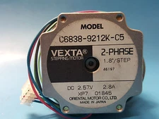 Vexta Stepping Motor, C6838-9212K-C5, 2.57VDC, 2.8A, 2-Phase, Oriental Motor Co
