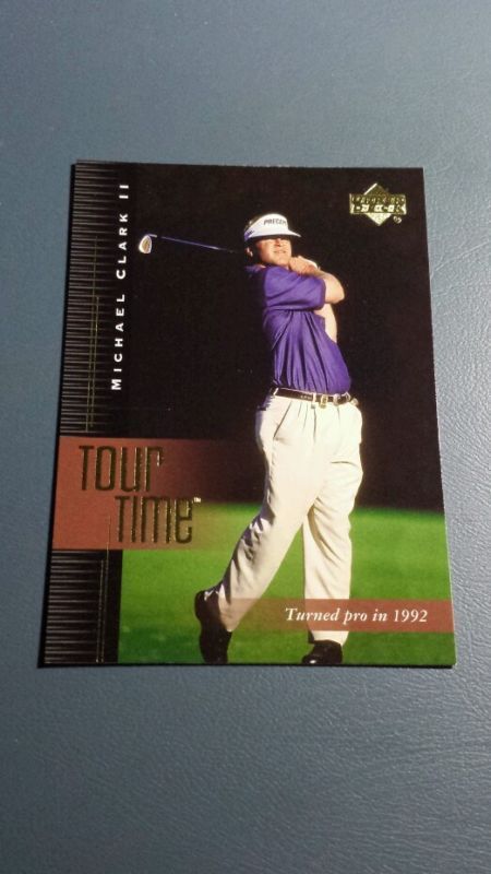 MICHAEL CLARK II 2001 UPPER DECK GOLF CARD # 190 B7448