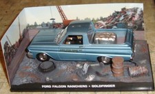 FORD FALCON RANCHERO - GOLDFINGER  -  JAMES BOND 007 - 1:43 INC STAND
