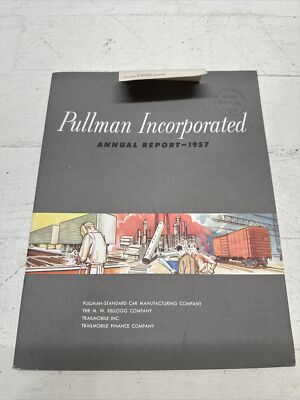 Pullman Incorporated 1957 Jahresbericht Trailmobile Standardwagen Zug Güterzug