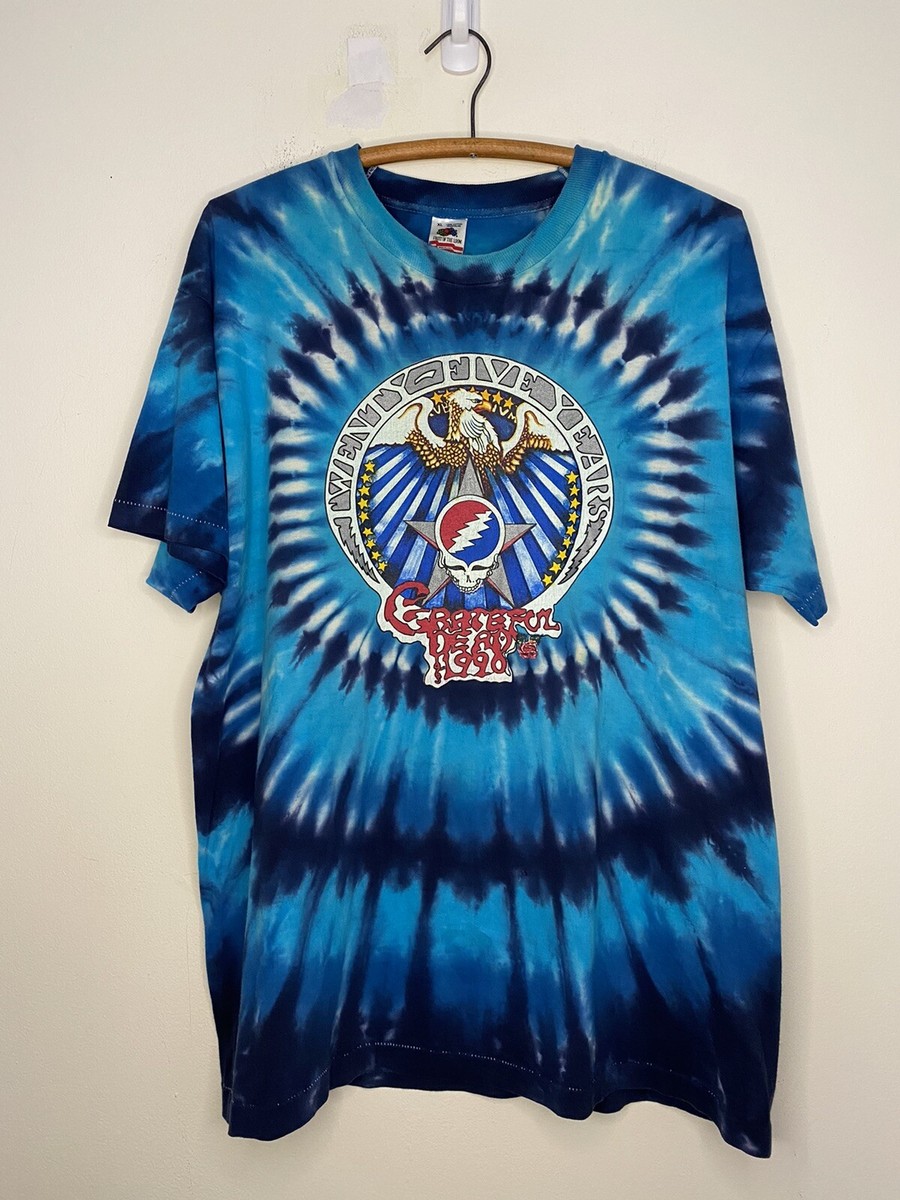 Vintage Grateful Dead T-Shirt XL 25th Anniversary 1990 Tie